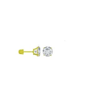 STUNNING SPARKLE 14K YELLOW GOLD STUDS
